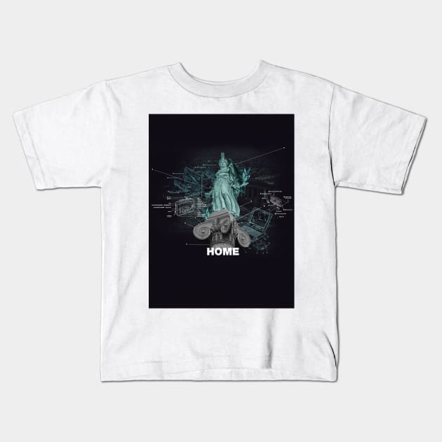 Home Kids T-Shirt by FrankMoth